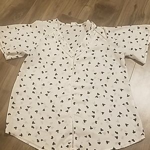 Sienna Sky Butterfly Blouse Size Small